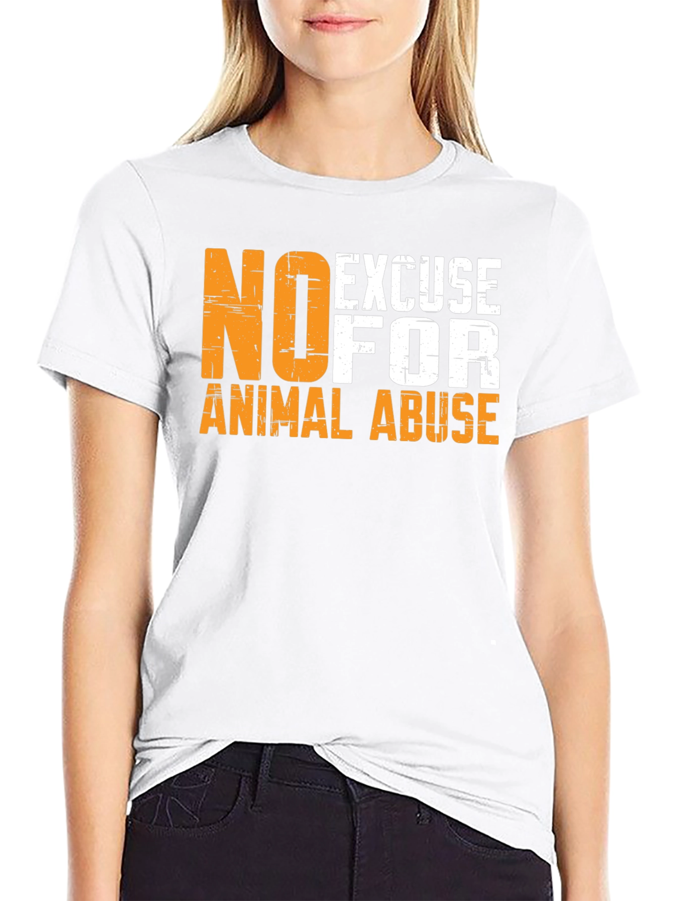 No Excuse for Animal Abuse Graphic Tee