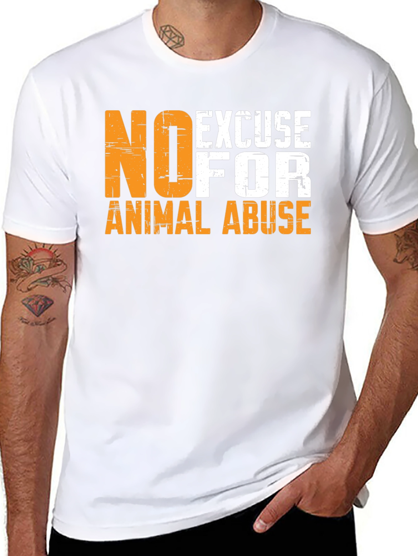 No Excuse for Animal Abuse Graphic Tee
