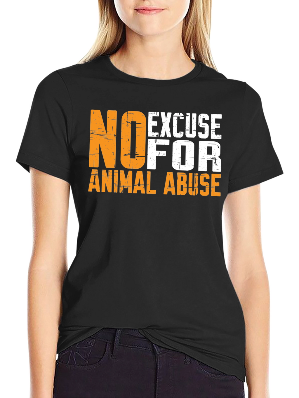 No Excuse for Animal Abuse Graphic Tee