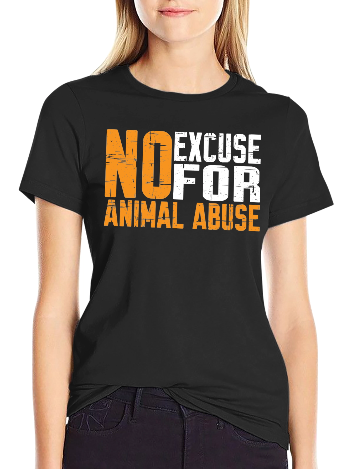 No Excuse for Animal Abuse Graphic Tee