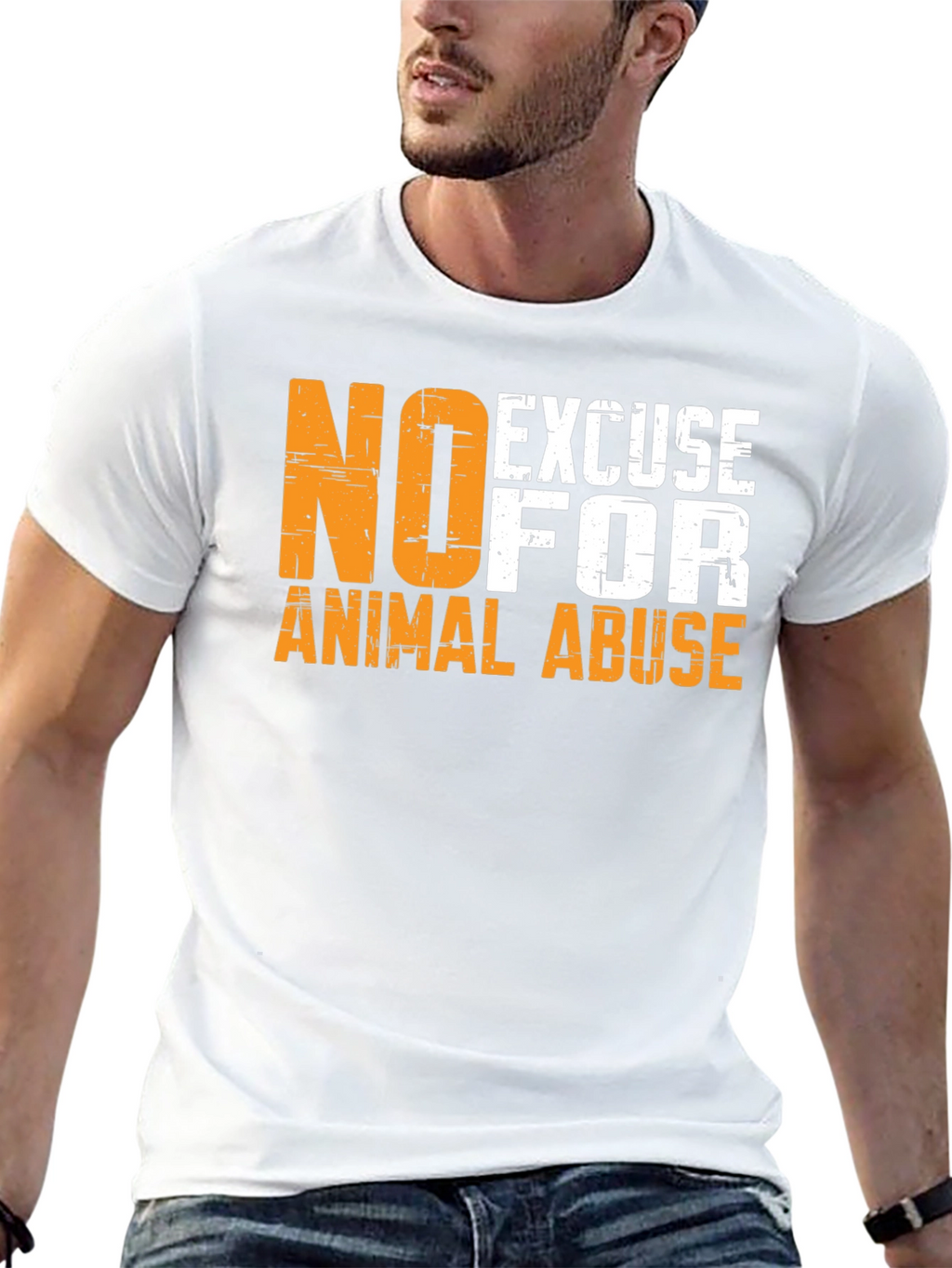 No Excuse for Animal Abuse Graphic Tee