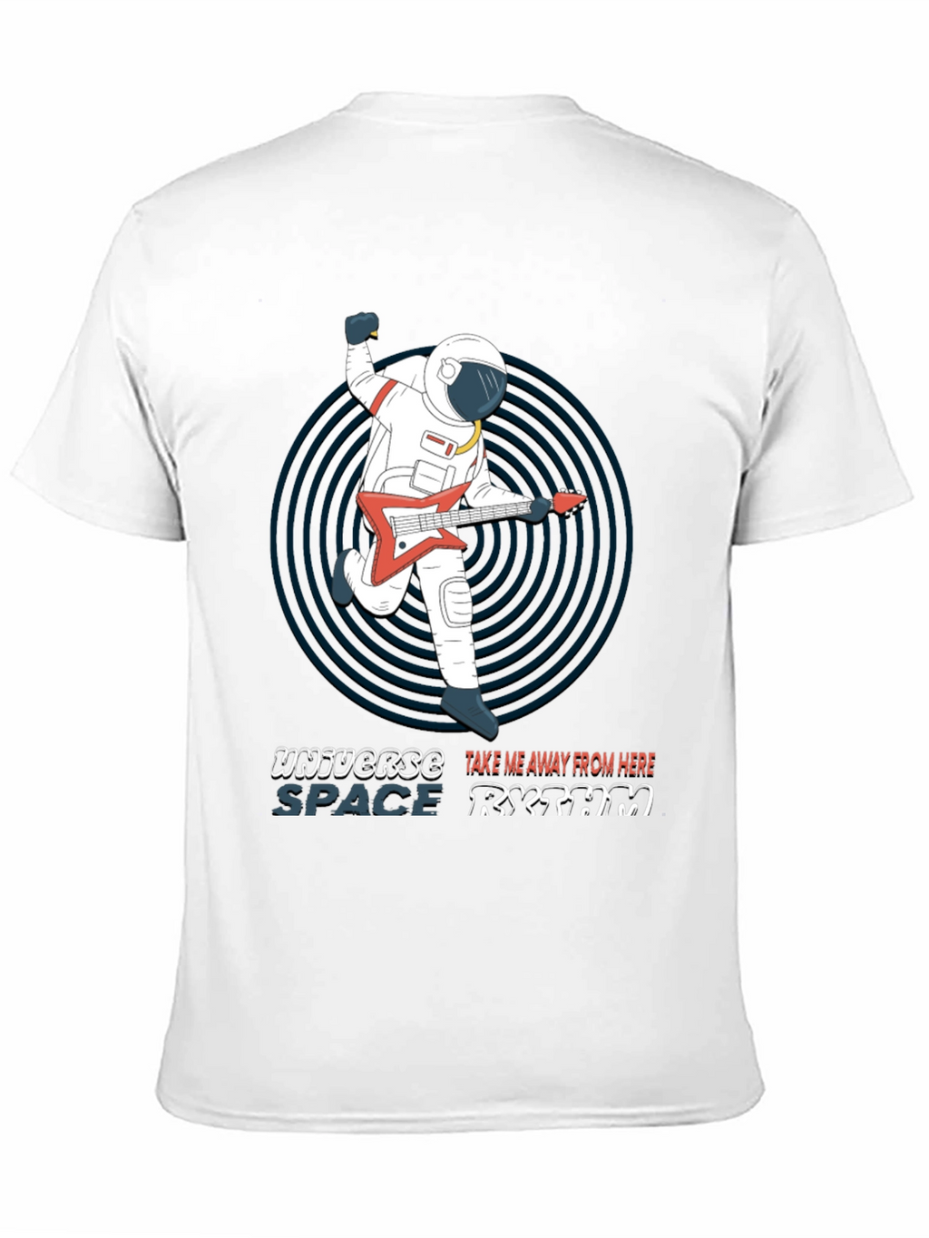 Astronaut Guitarist T-Shirt - Space Rhythm Design