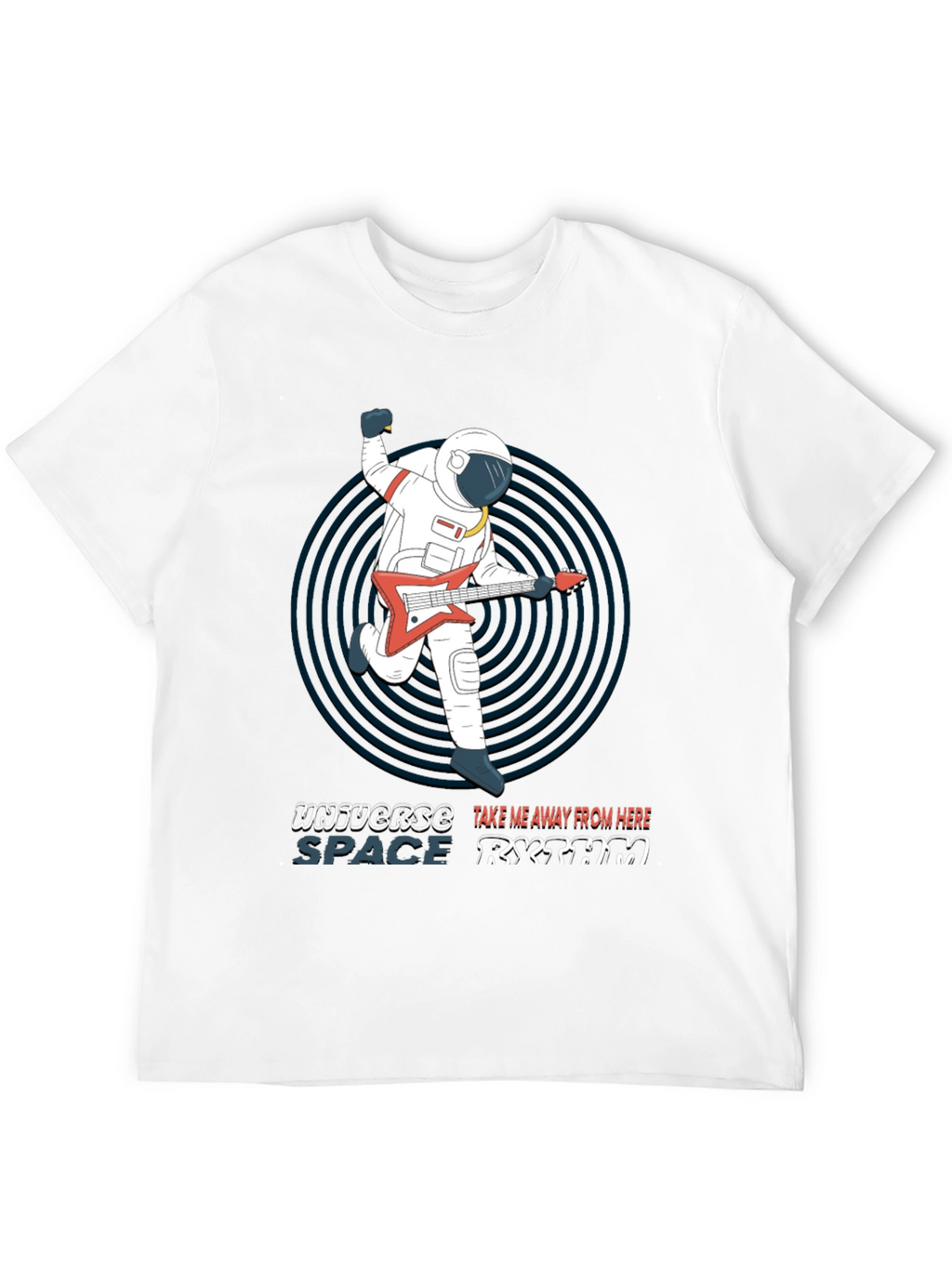 Astronaut Guitarist T-Shirt - Space Rhythm Design
