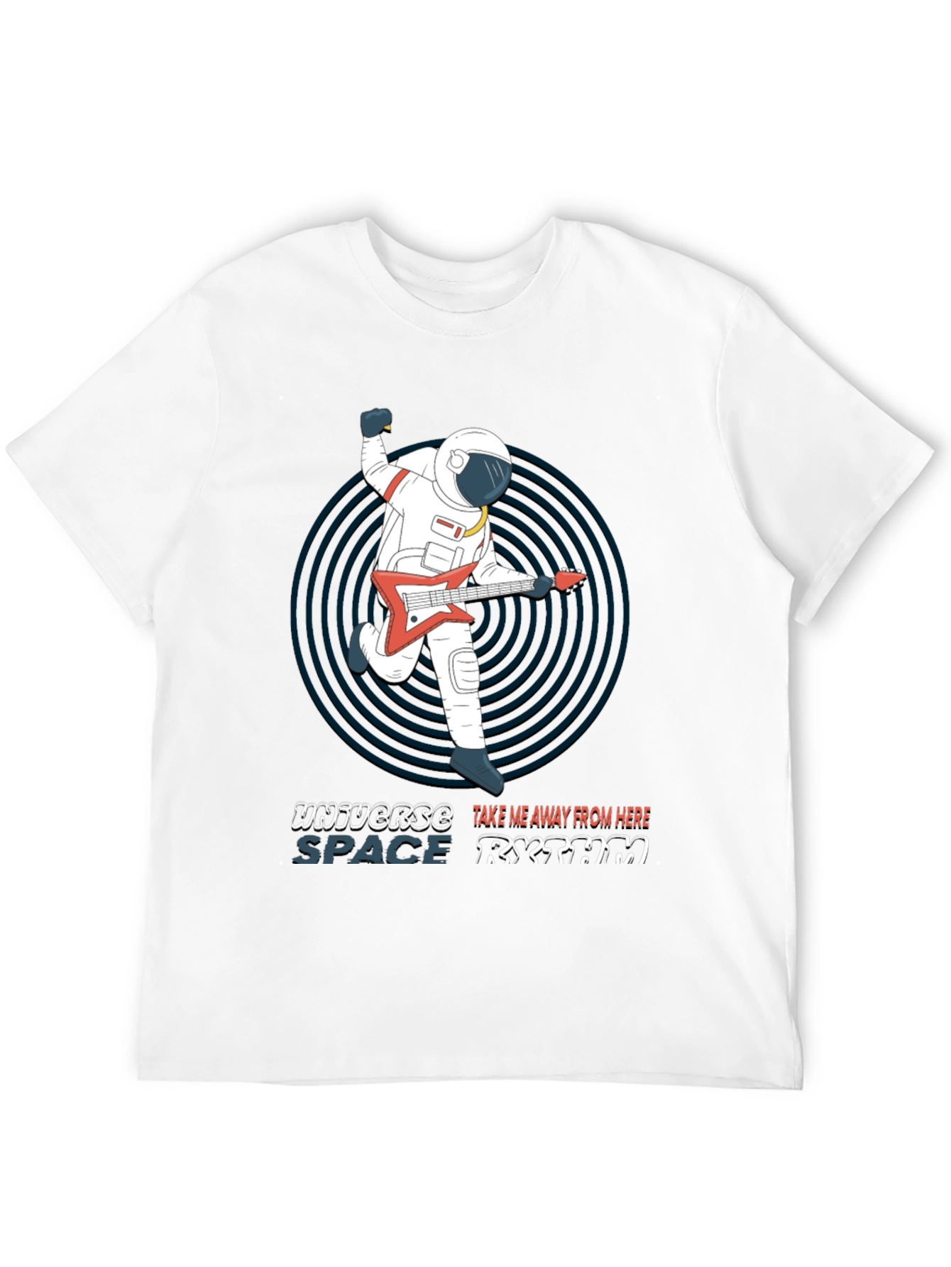 Astronaut Guitarist T-Shirt - Space Rhythm Design
