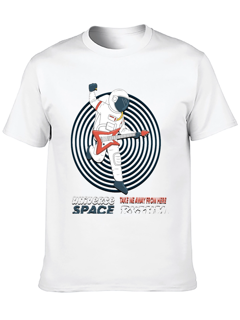 Astronaut Guitarist T-Shirt - Space Rhythm Design