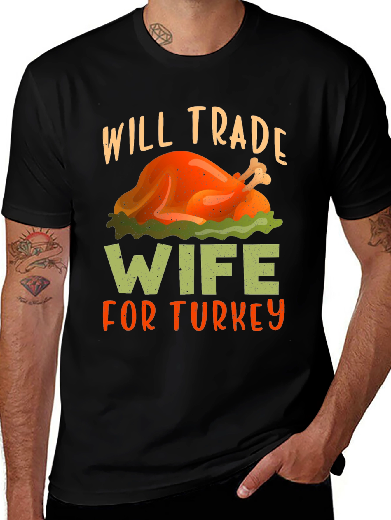 Will Trade Wife For Turkey Thanksgiving T-Shirt