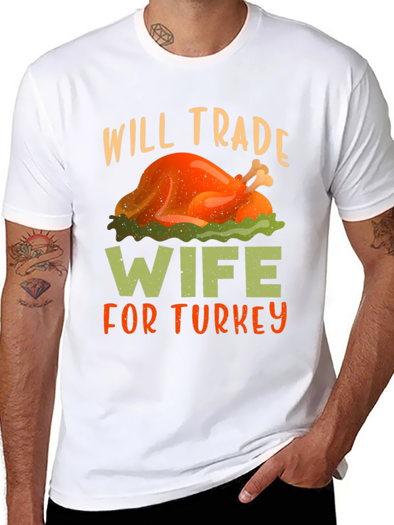 Will Trade Wife For Turkey Thanksgiving T-Shirt