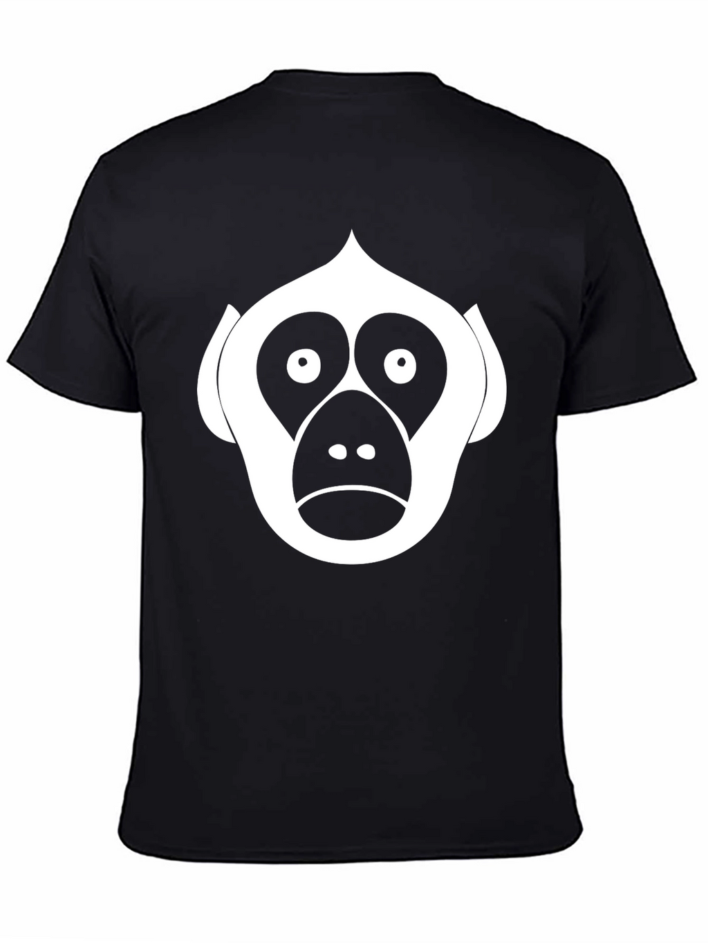 Monkey Face Graphic Tee - Black