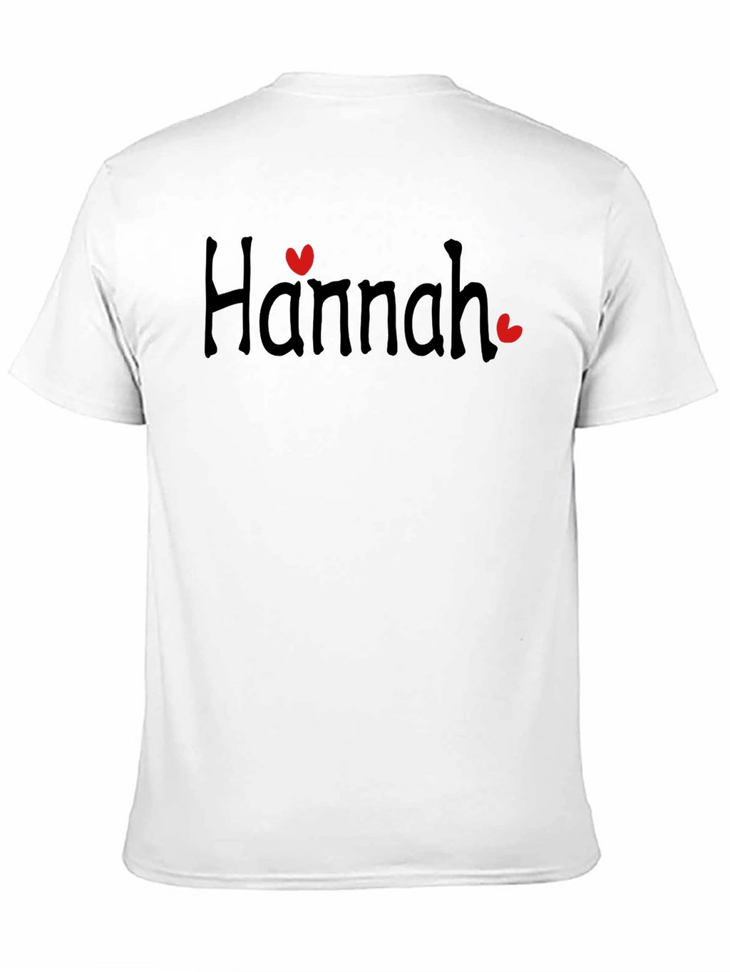 Hannah Heart Black T-Shirt