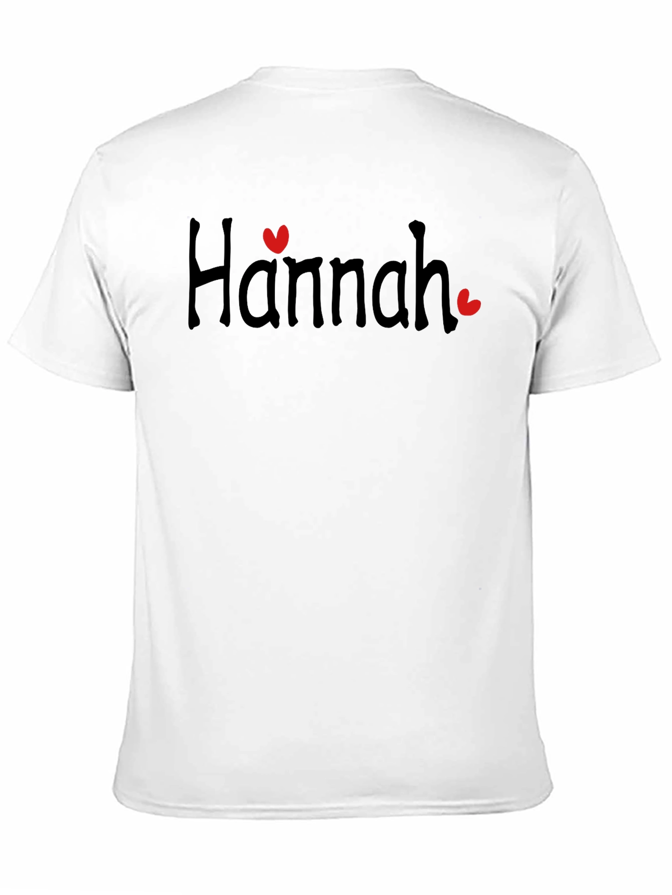 Hannah Heart Black T-Shirt