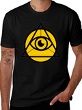 Eye of Providence Graphic Tee - Illuminati Symbol Shirt