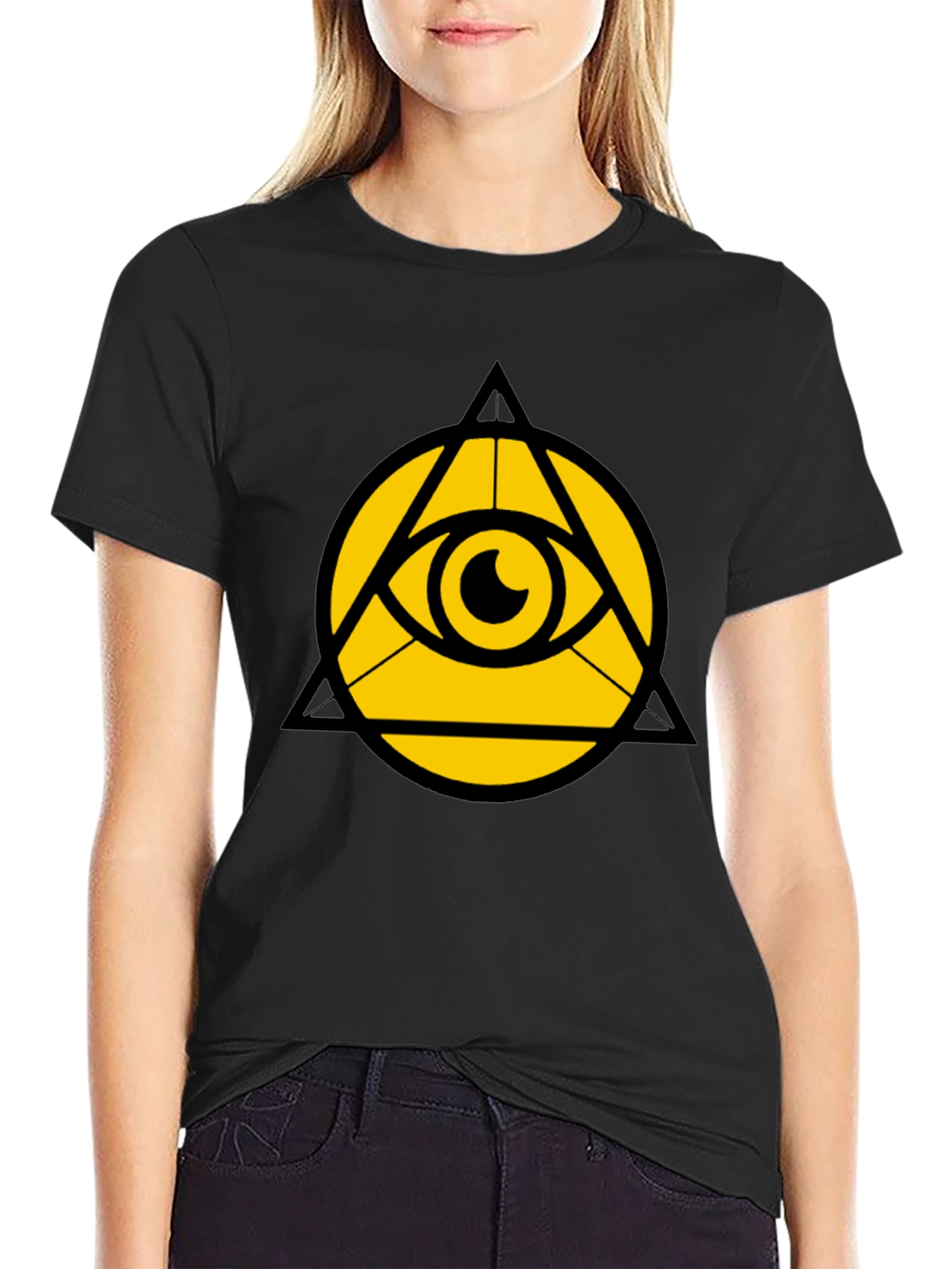 Eye of Providence Graphic Tee - Illuminati Symbol Shirt