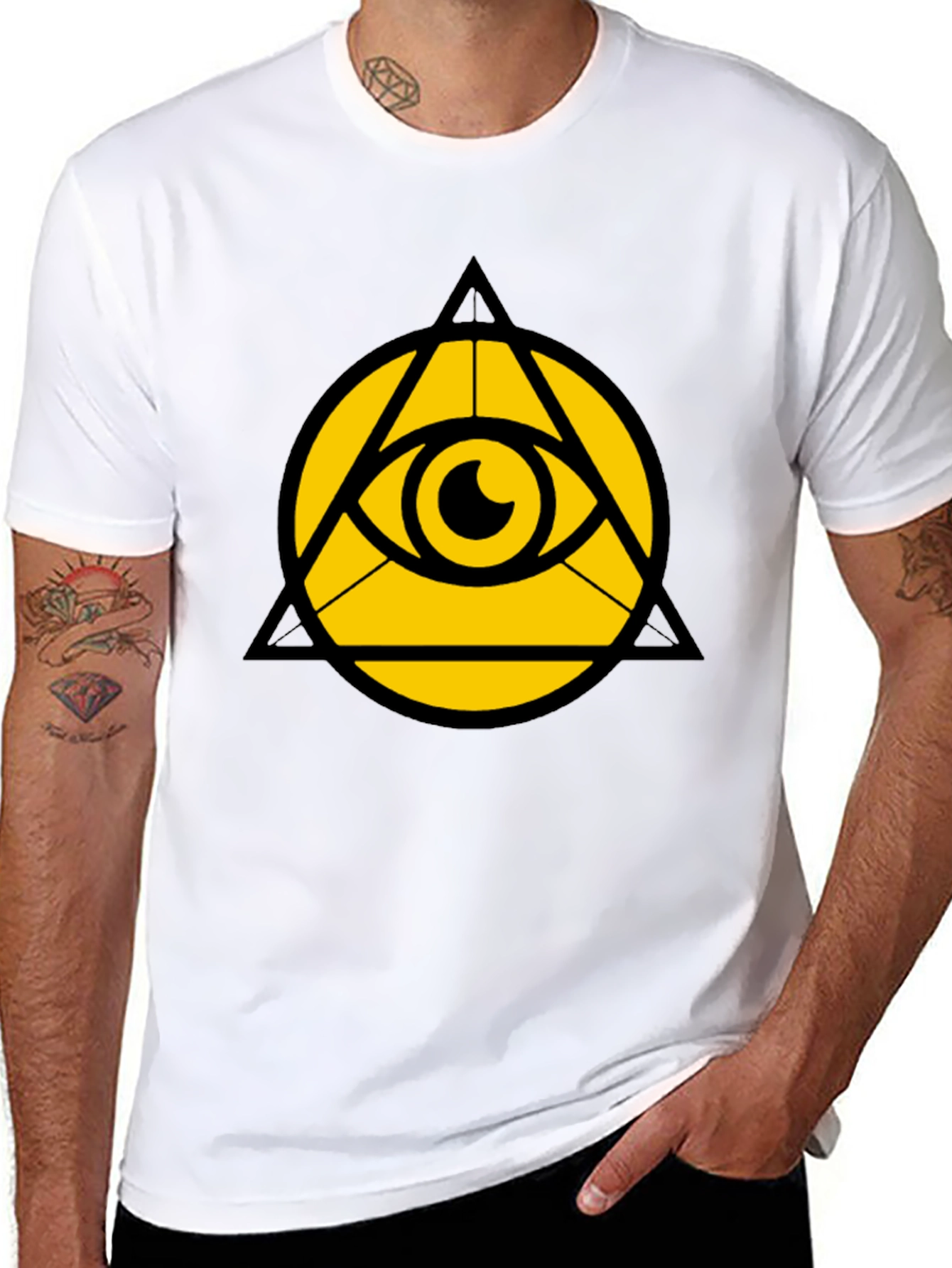 Eye of Providence Graphic Tee - Illuminati Symbol Shirt