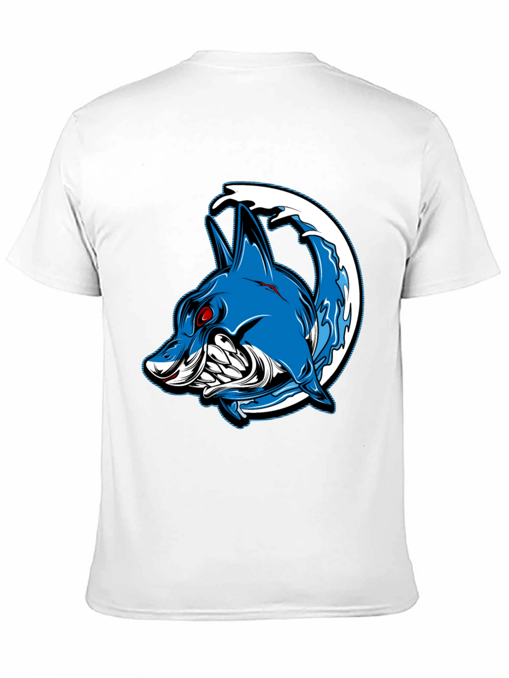 Shark Wave Graphic Tee - Mens Black T-Shirt