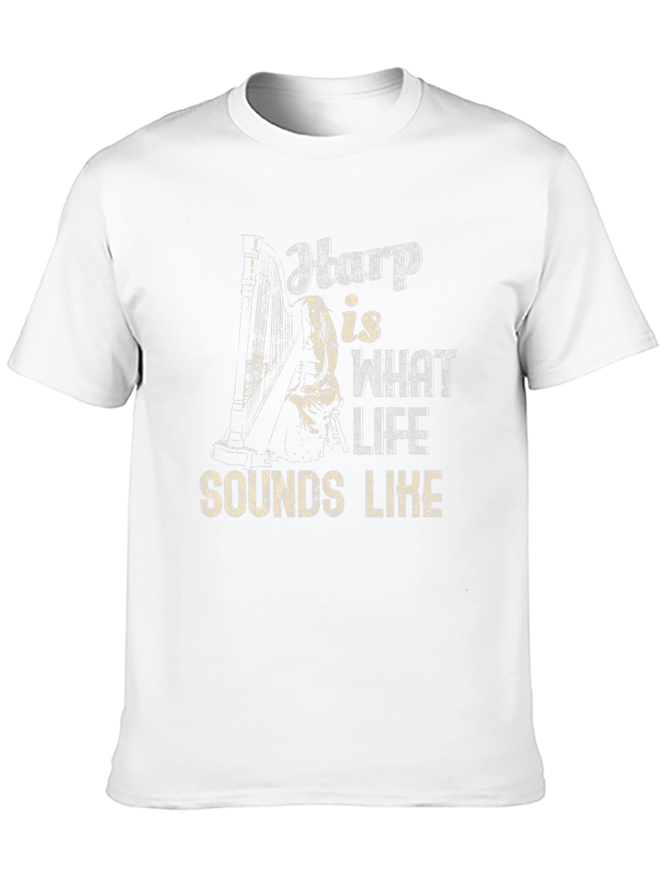 Harp Sounds Like Life T-Shirt - Music Lover Tee