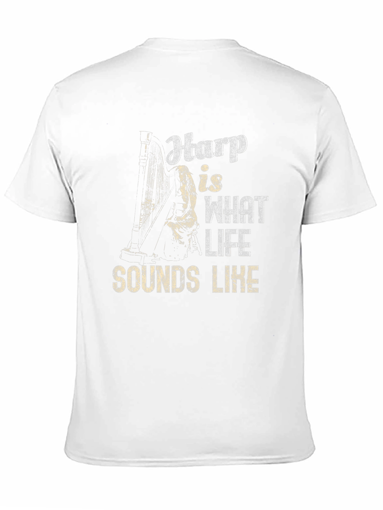 Harp Sounds Like Life T-Shirt - Music Lover Tee