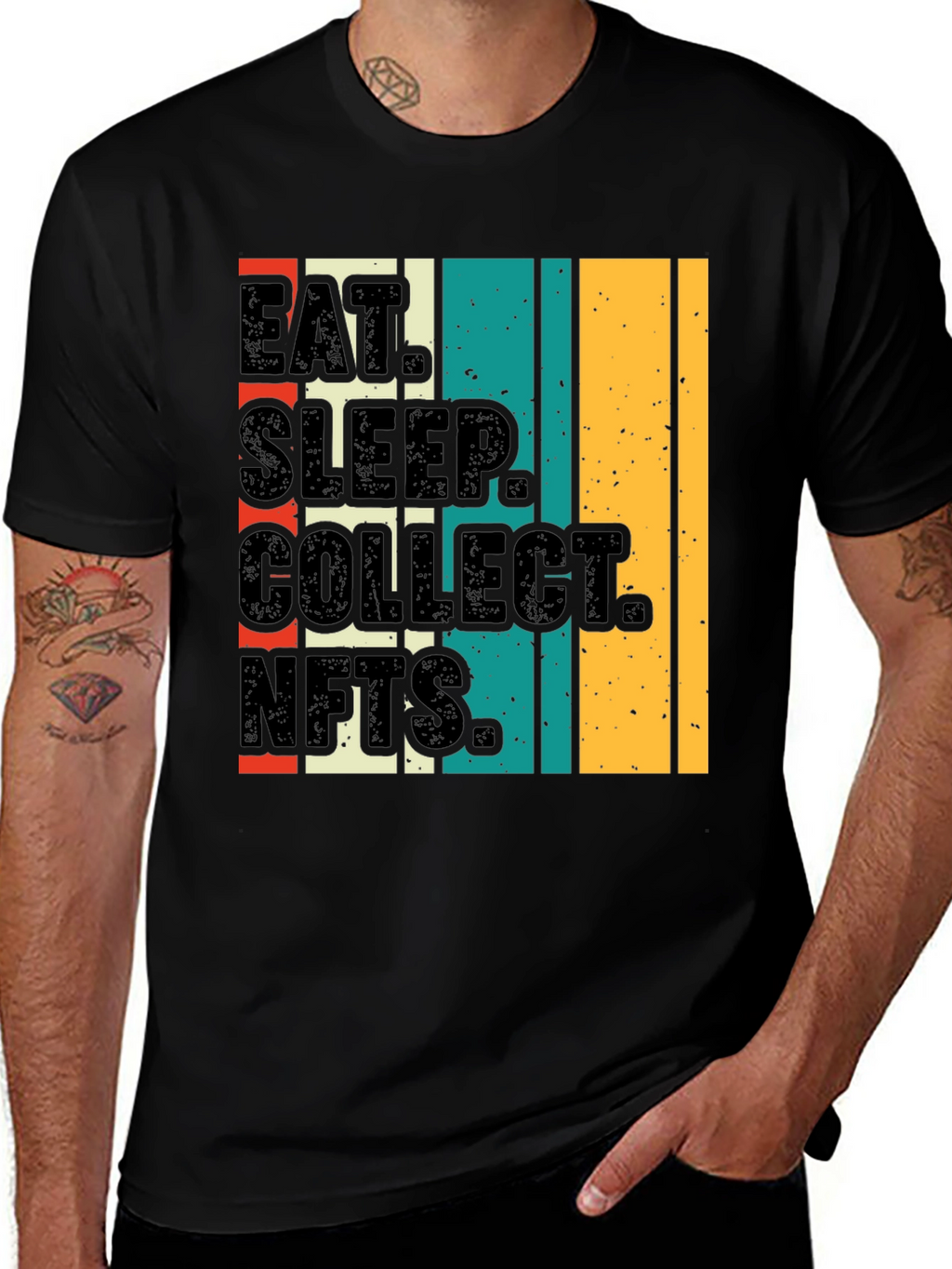 Eat Sleep Collect NFTs T-Shirt