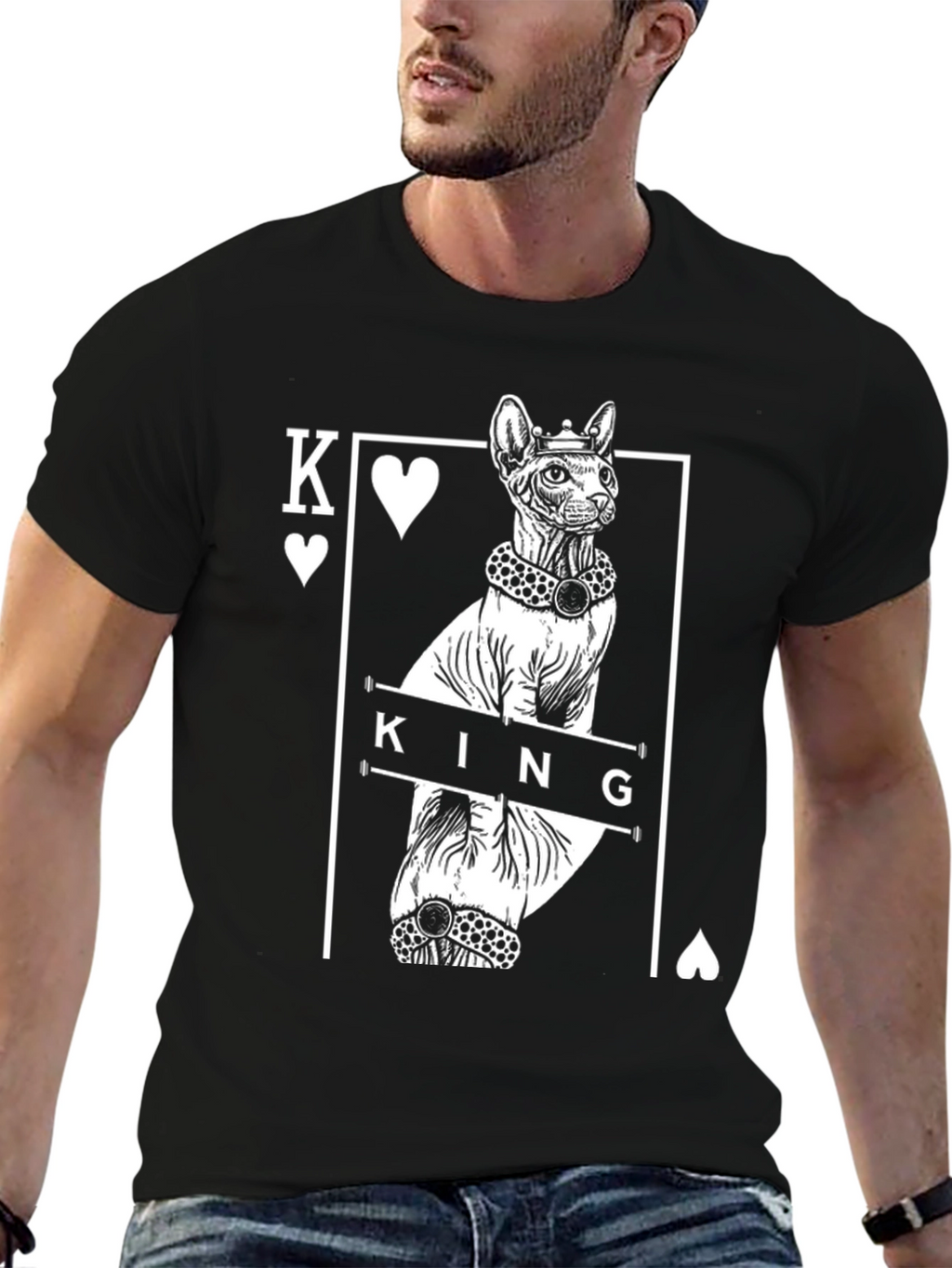 King Cat T-Shirt - Unique Graphic Tee