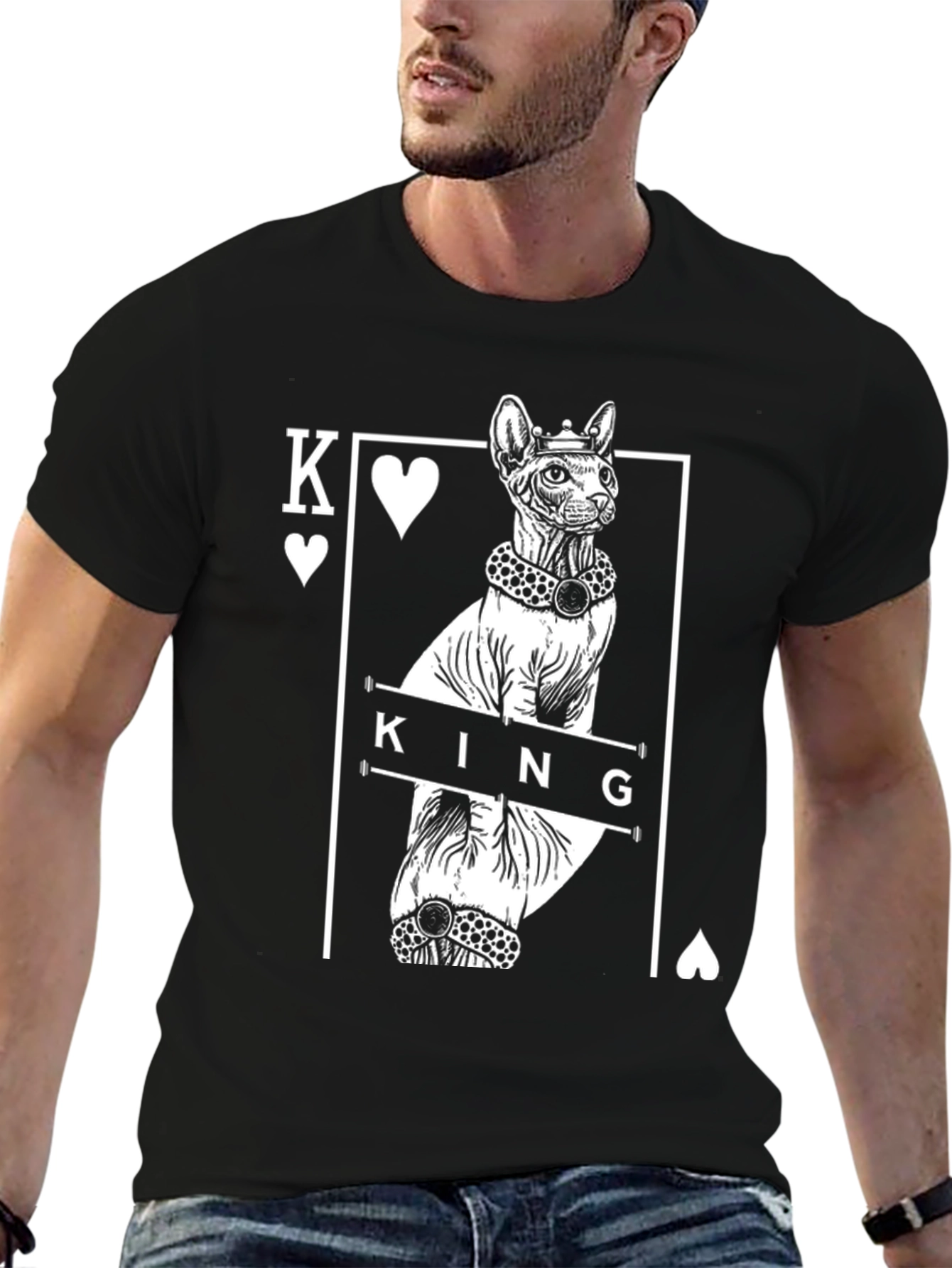 King Cat T-Shirt - Unique Graphic Tee