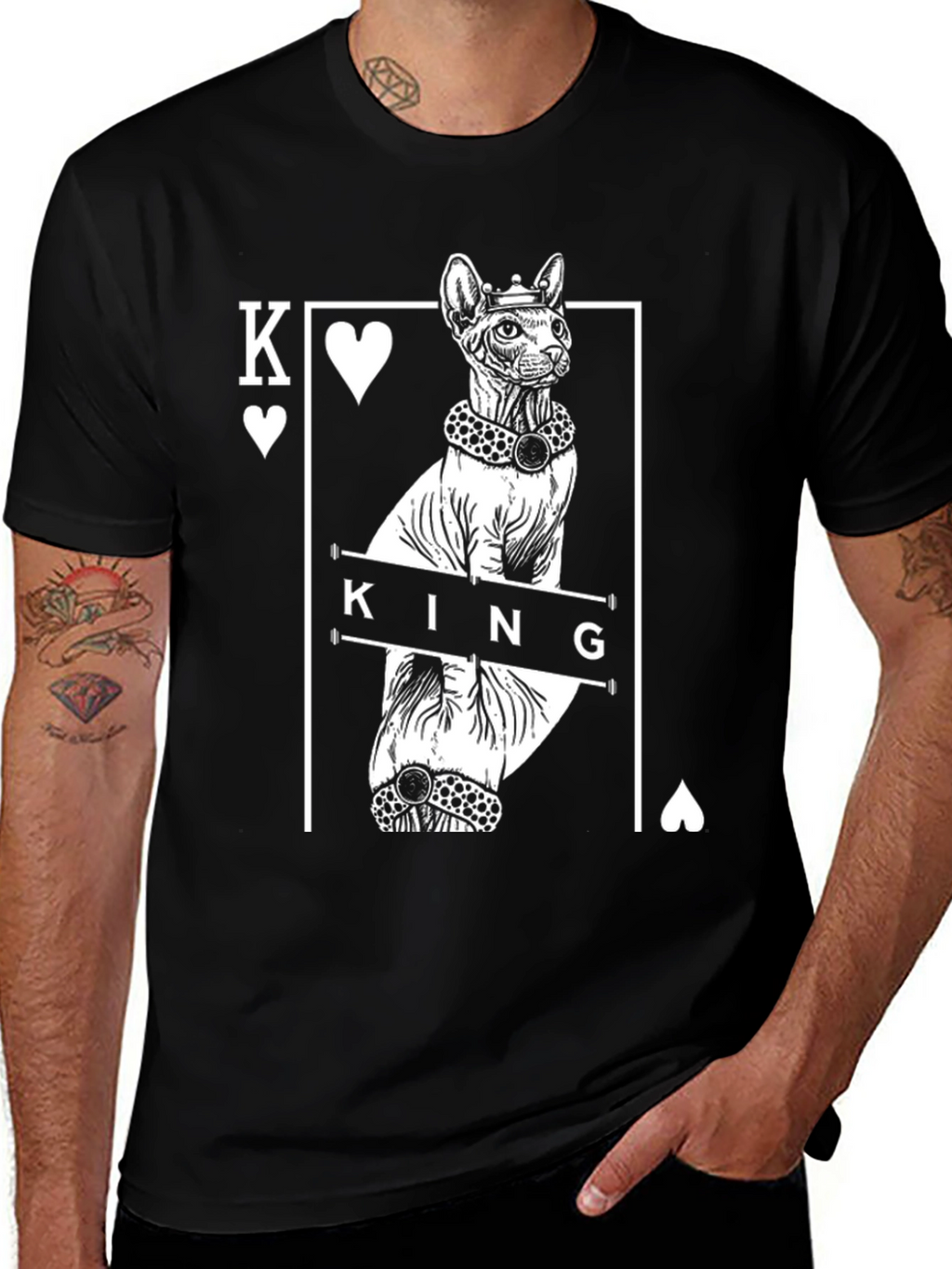 King Cat T-Shirt - Unique Graphic Tee