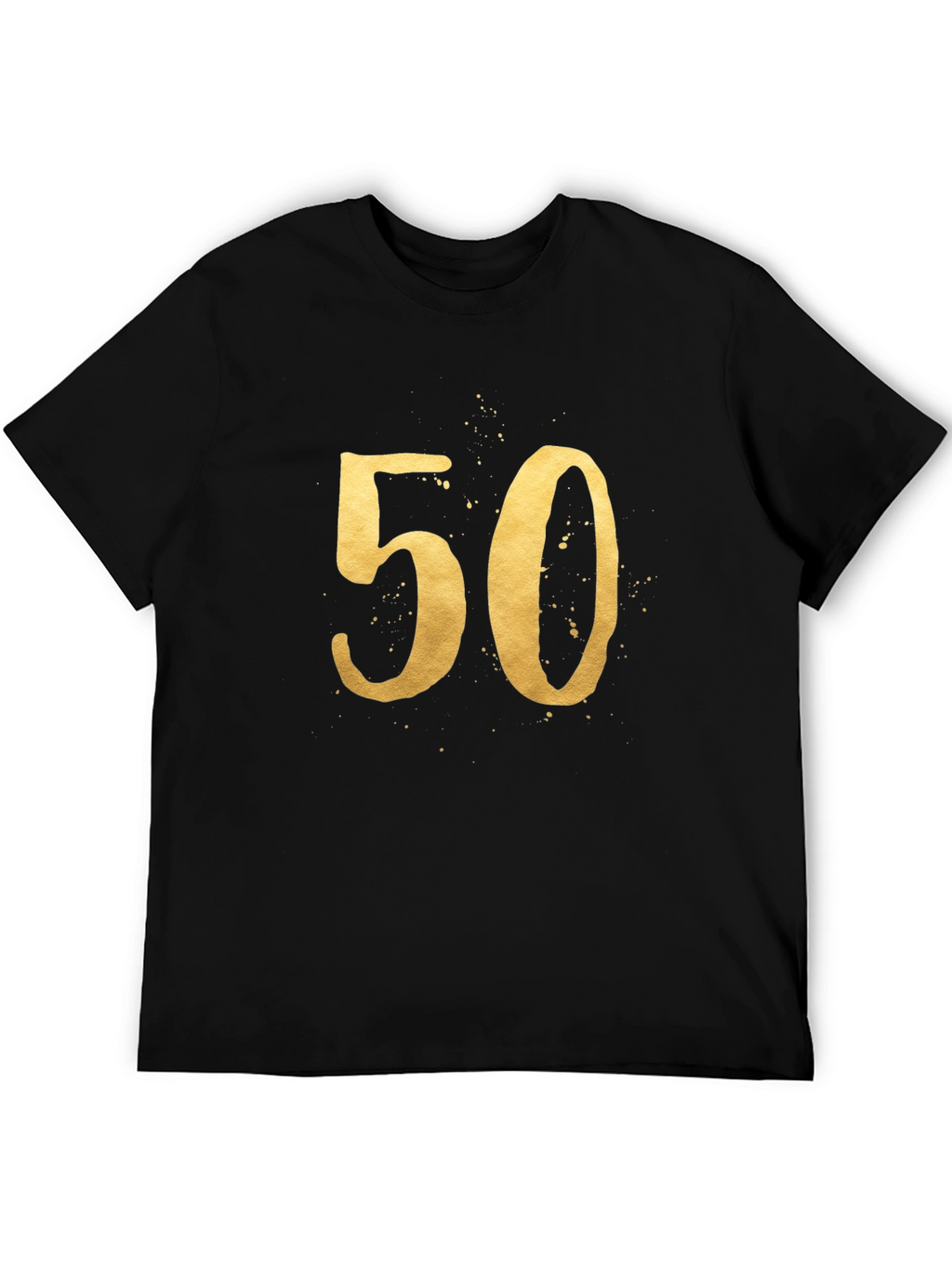 50th Birthday Gold Number Tee