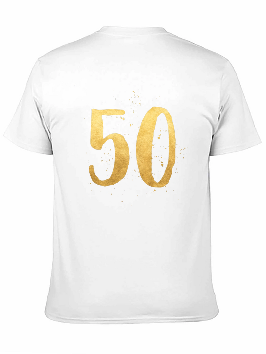 50th Birthday Gold Number Tee