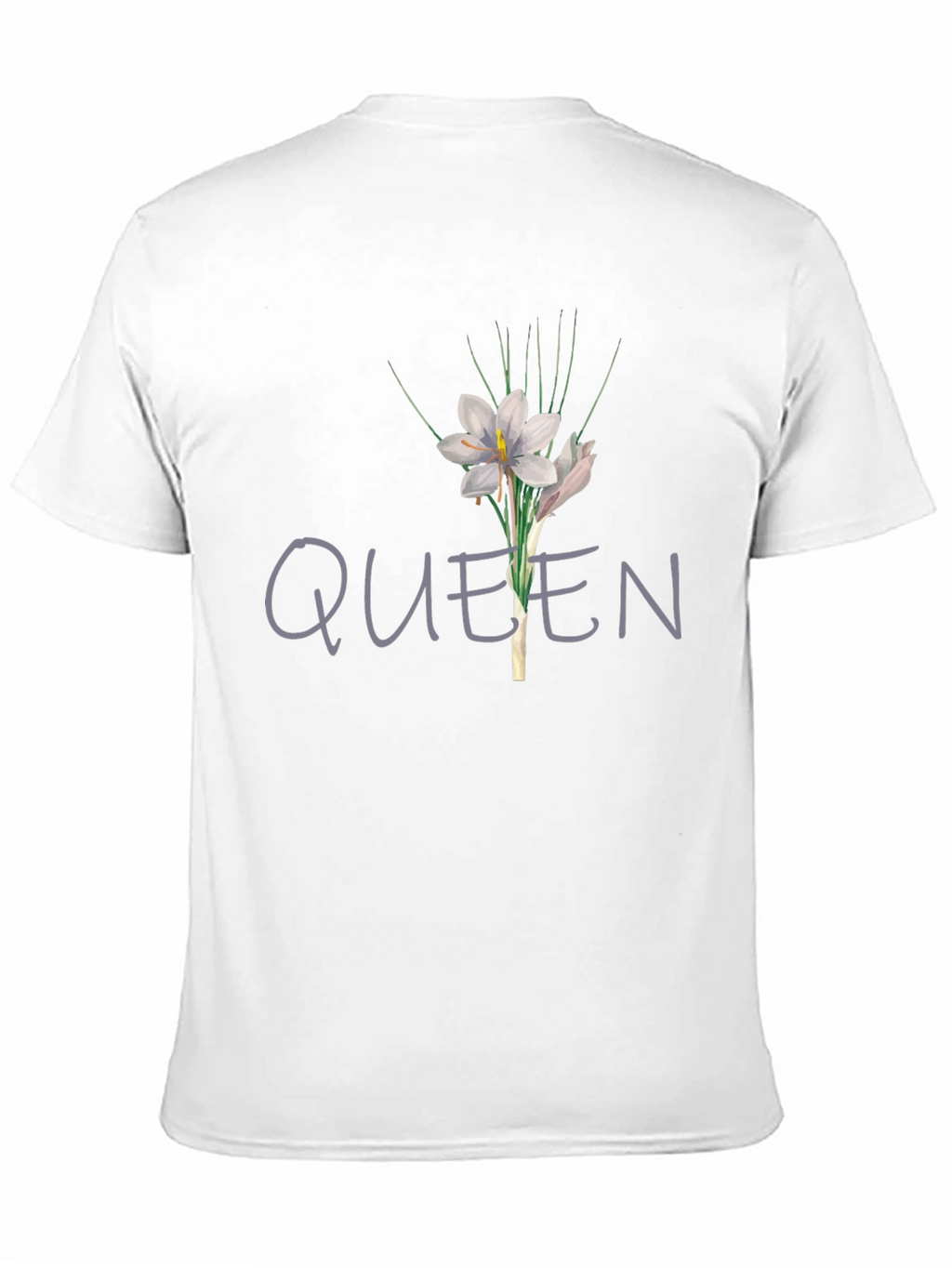 Queen Floral Graphic T-Shirt - Black
