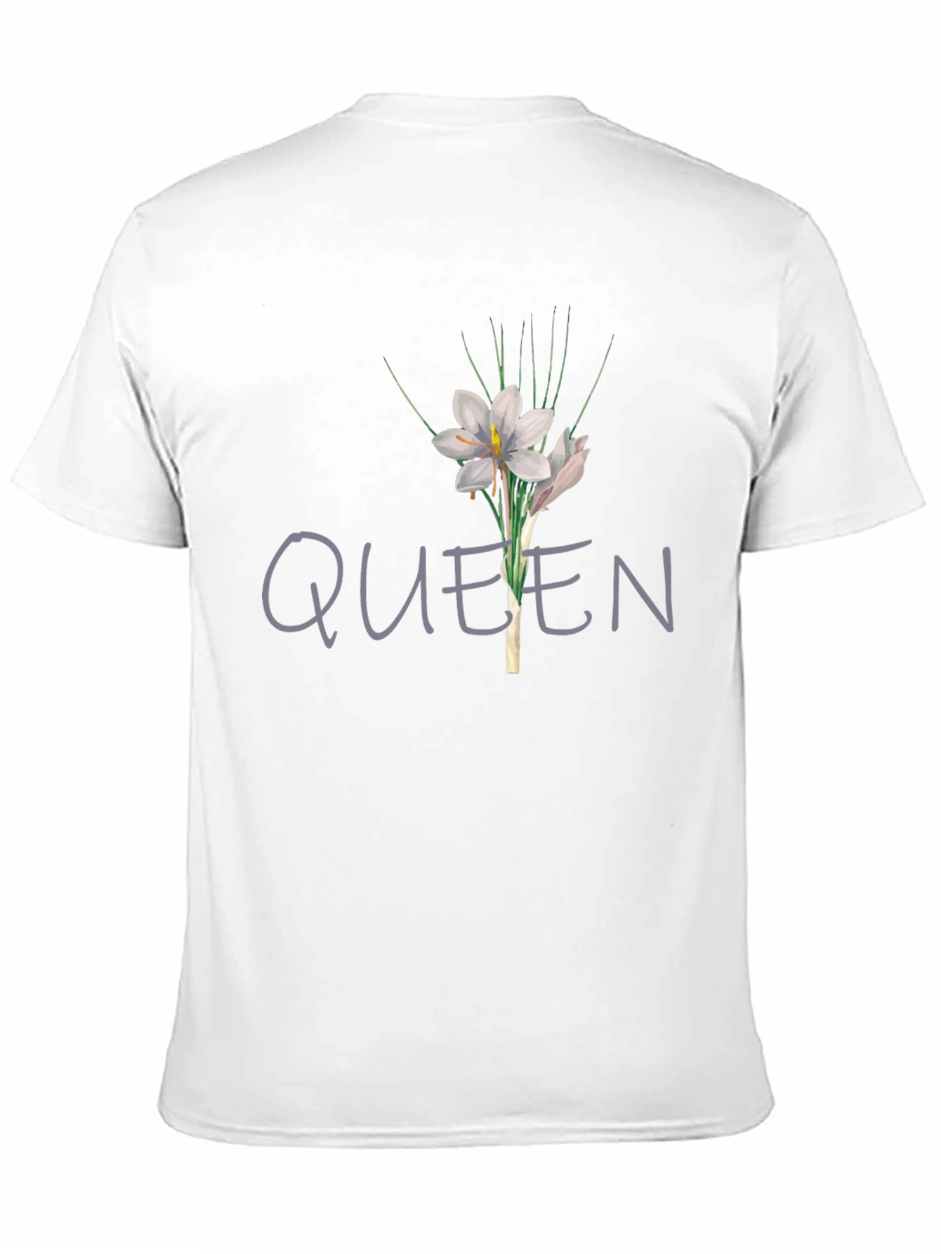 Queen Floral Graphic T-Shirt - Black