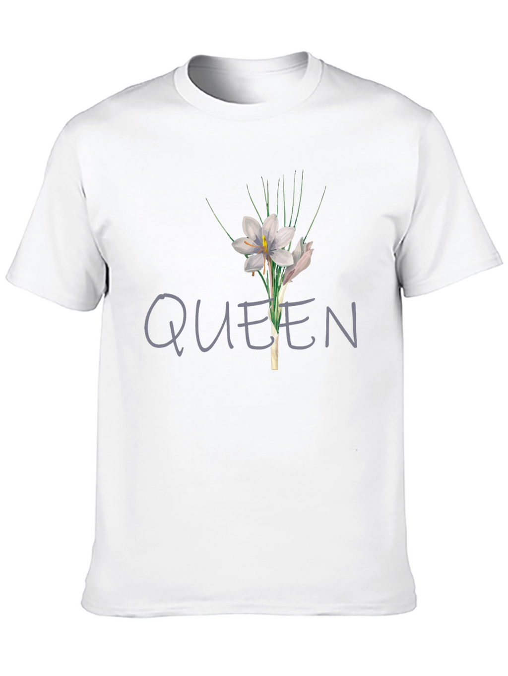 Queen Floral Graphic T-Shirt - Black