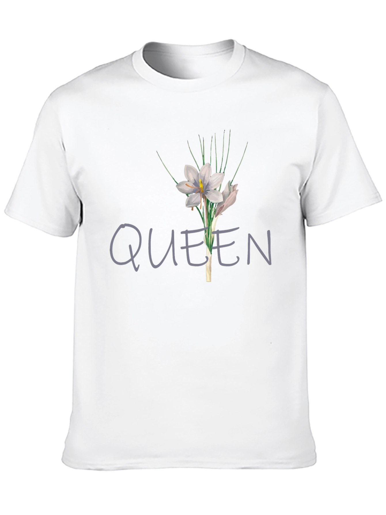 Queen Floral Graphic T-Shirt - Black