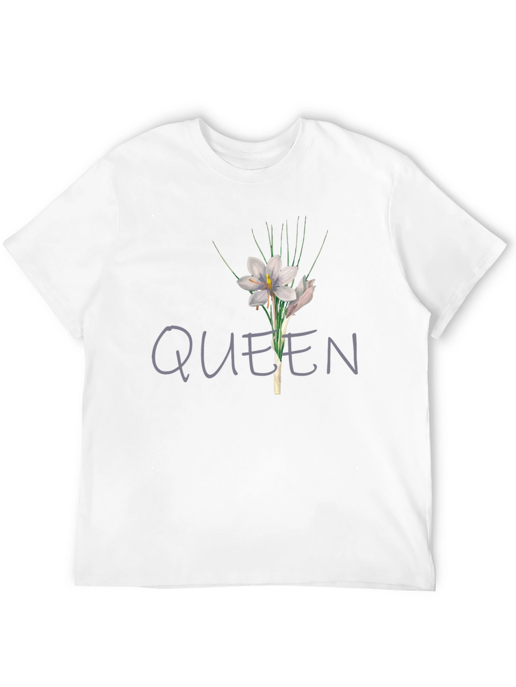 Queen Floral Graphic T-Shirt - Black