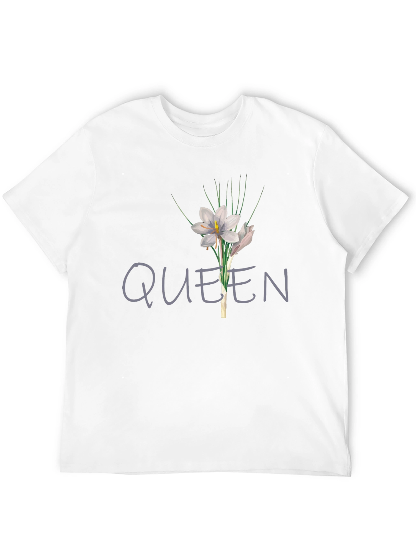 Queen Floral Graphic T-Shirt - Black