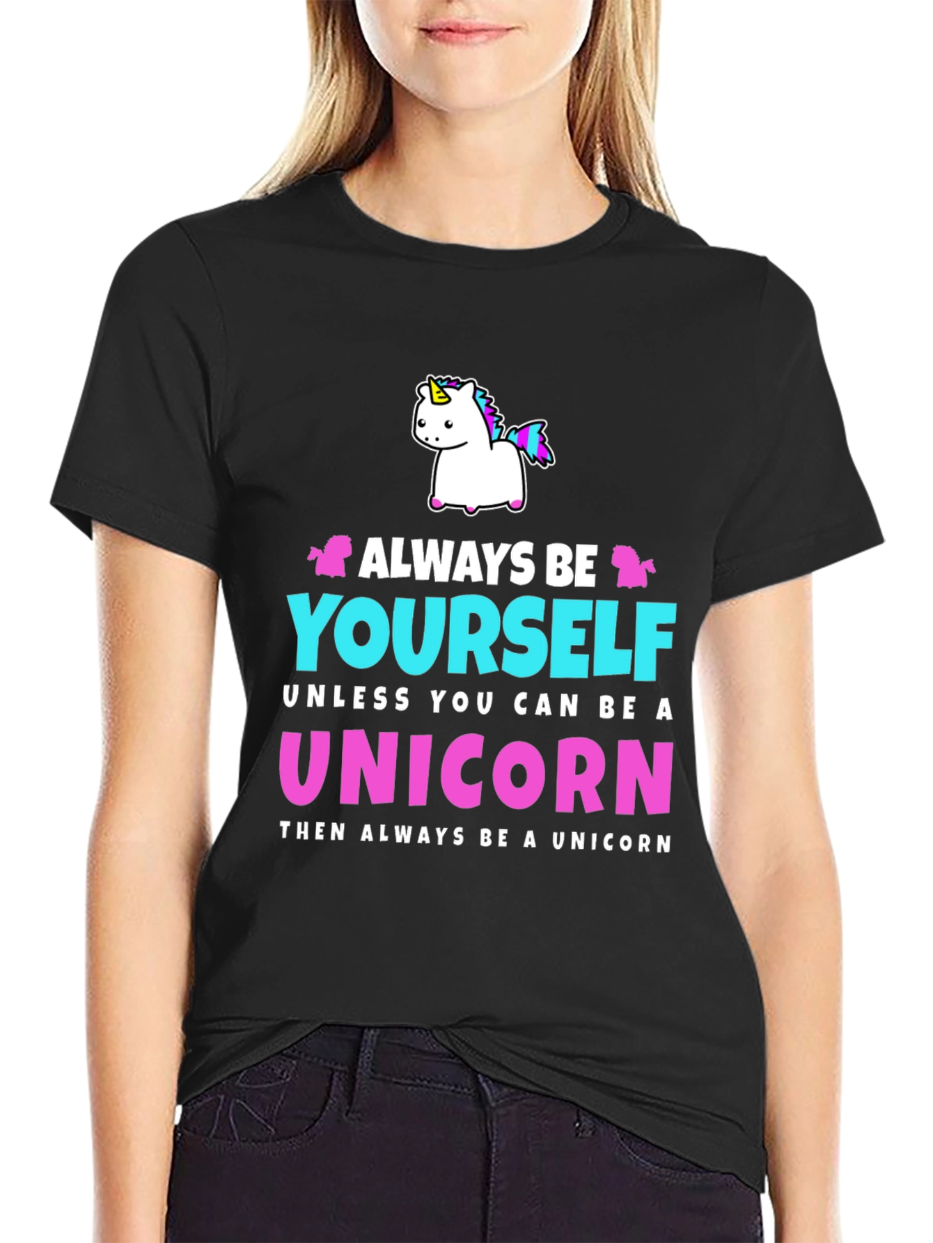 Always Be Yourself Unicorn Graphic T-Shirt