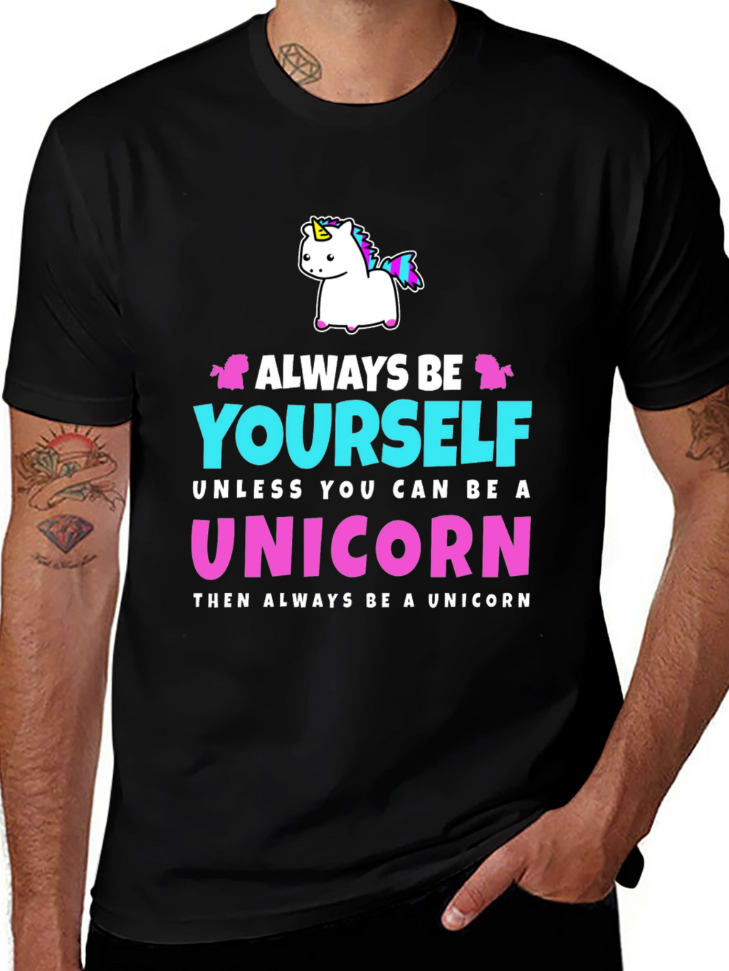 Always Be Yourself Unicorn Graphic T-Shirt