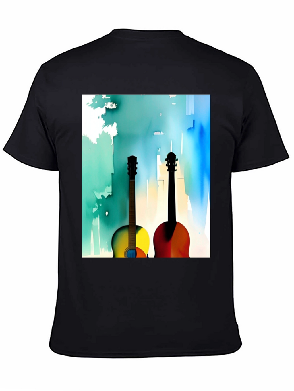 Guitar Art Graphic Tee - Music Lover Shirt