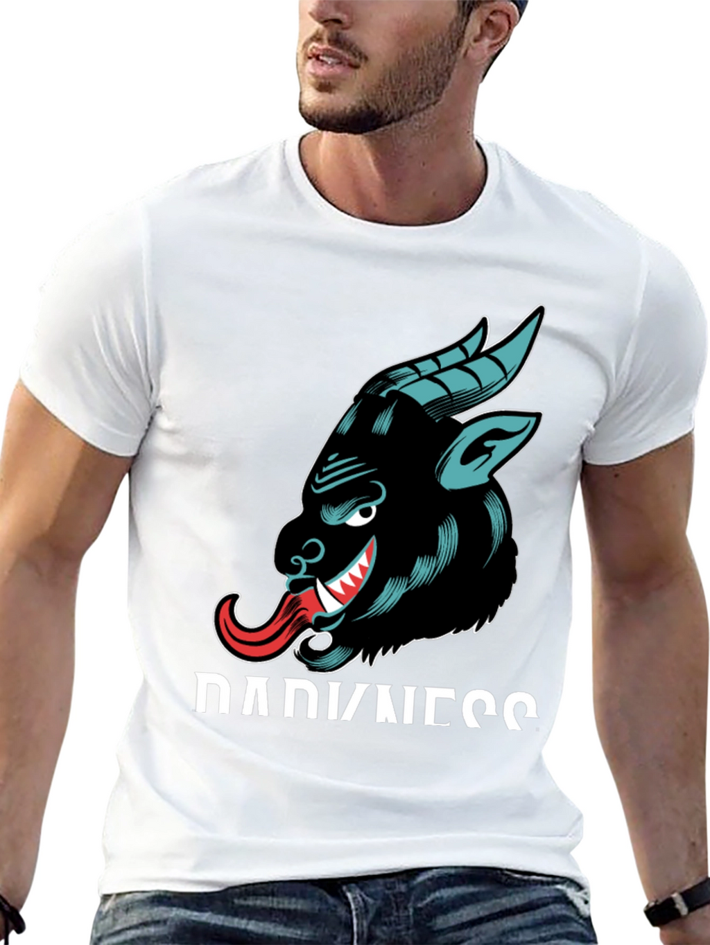 Darkness Graphic Print Tee
