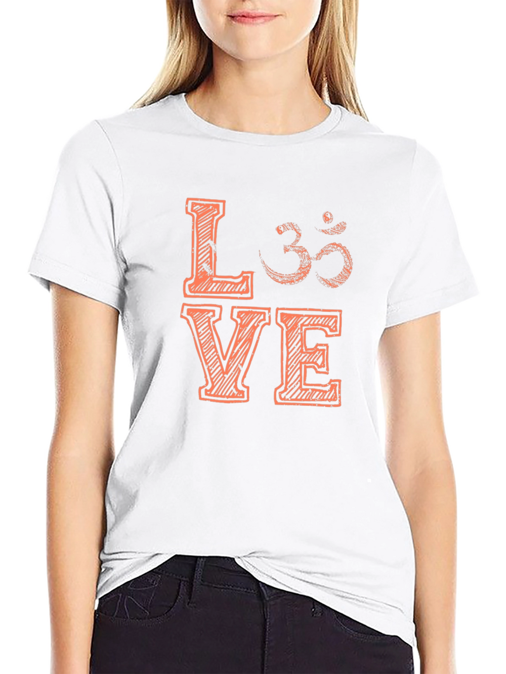 Love Om Symbol Graphic T-Shirt - Yoga Meditation Tee