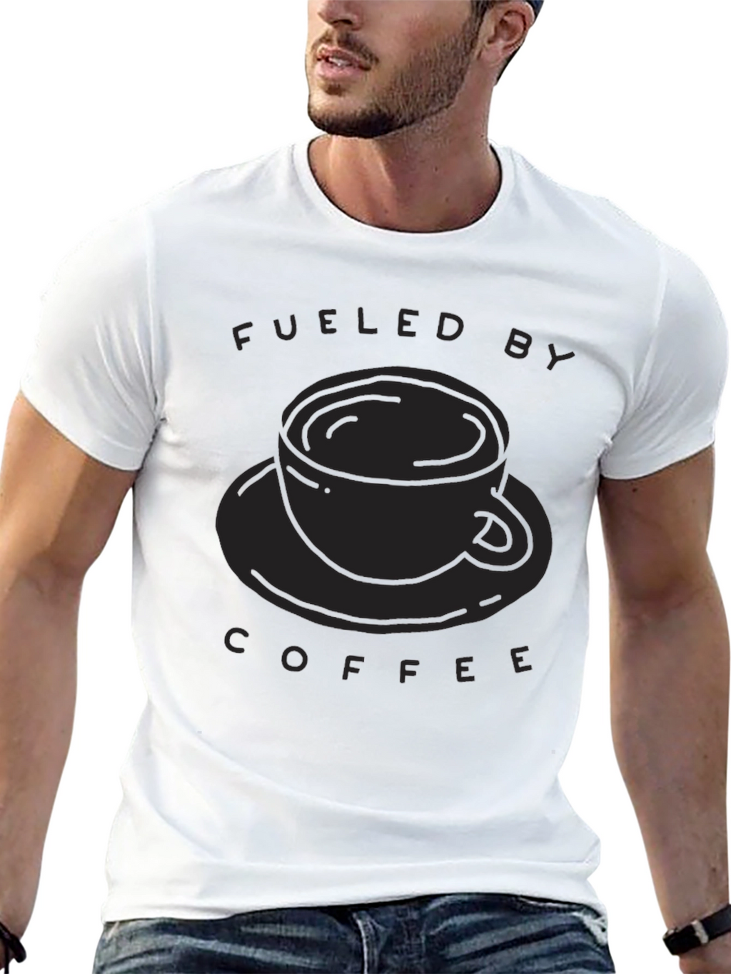 Fueled By Coffee T-Shirt - Black