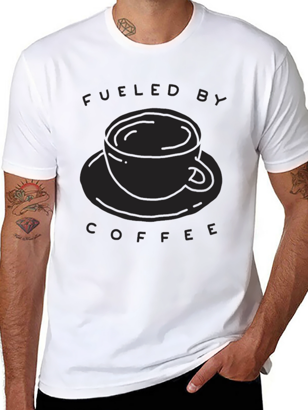 Fueled By Coffee T-Shirt - Black