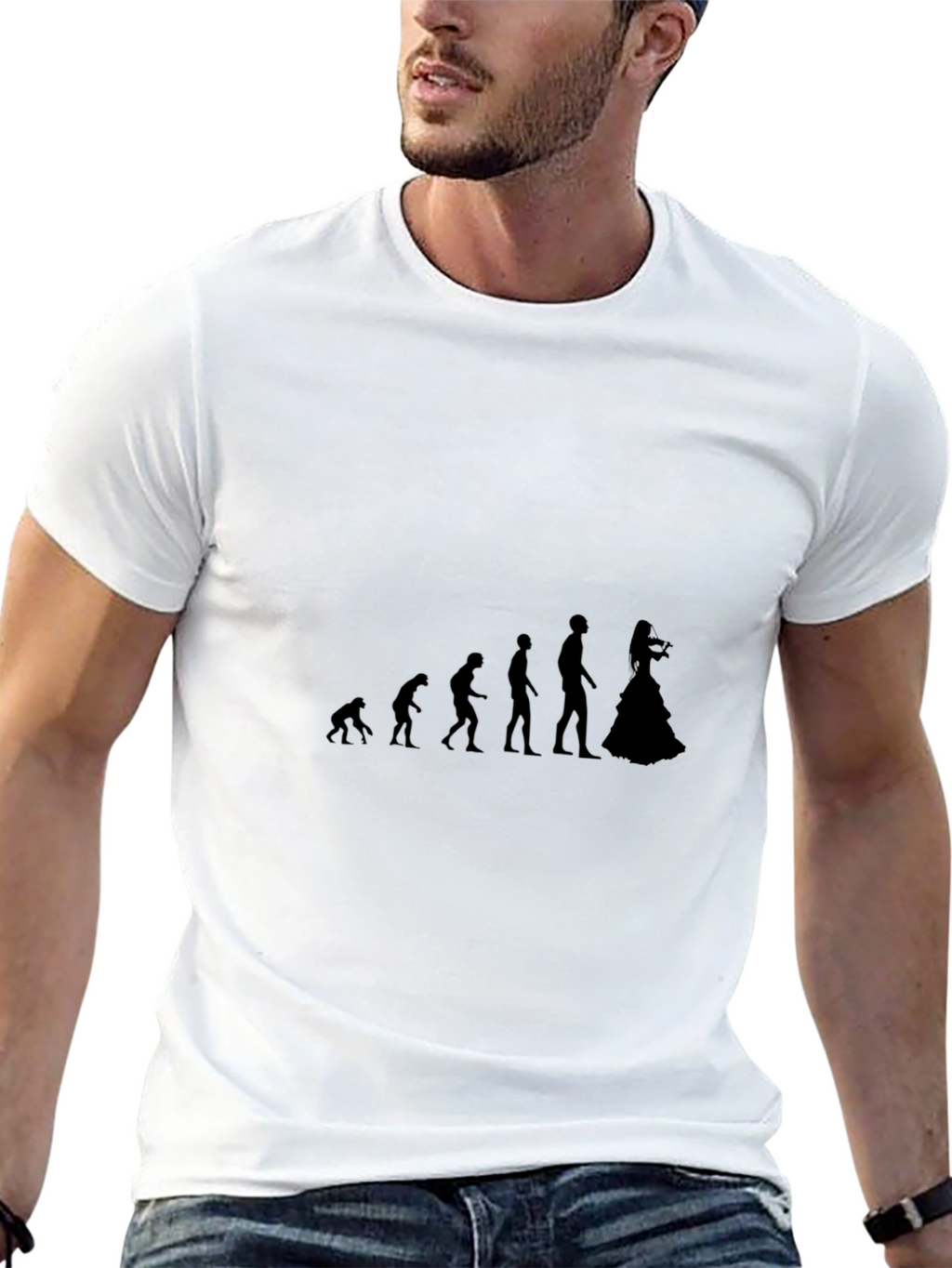 Evolution to Bride T-Shirt - Black