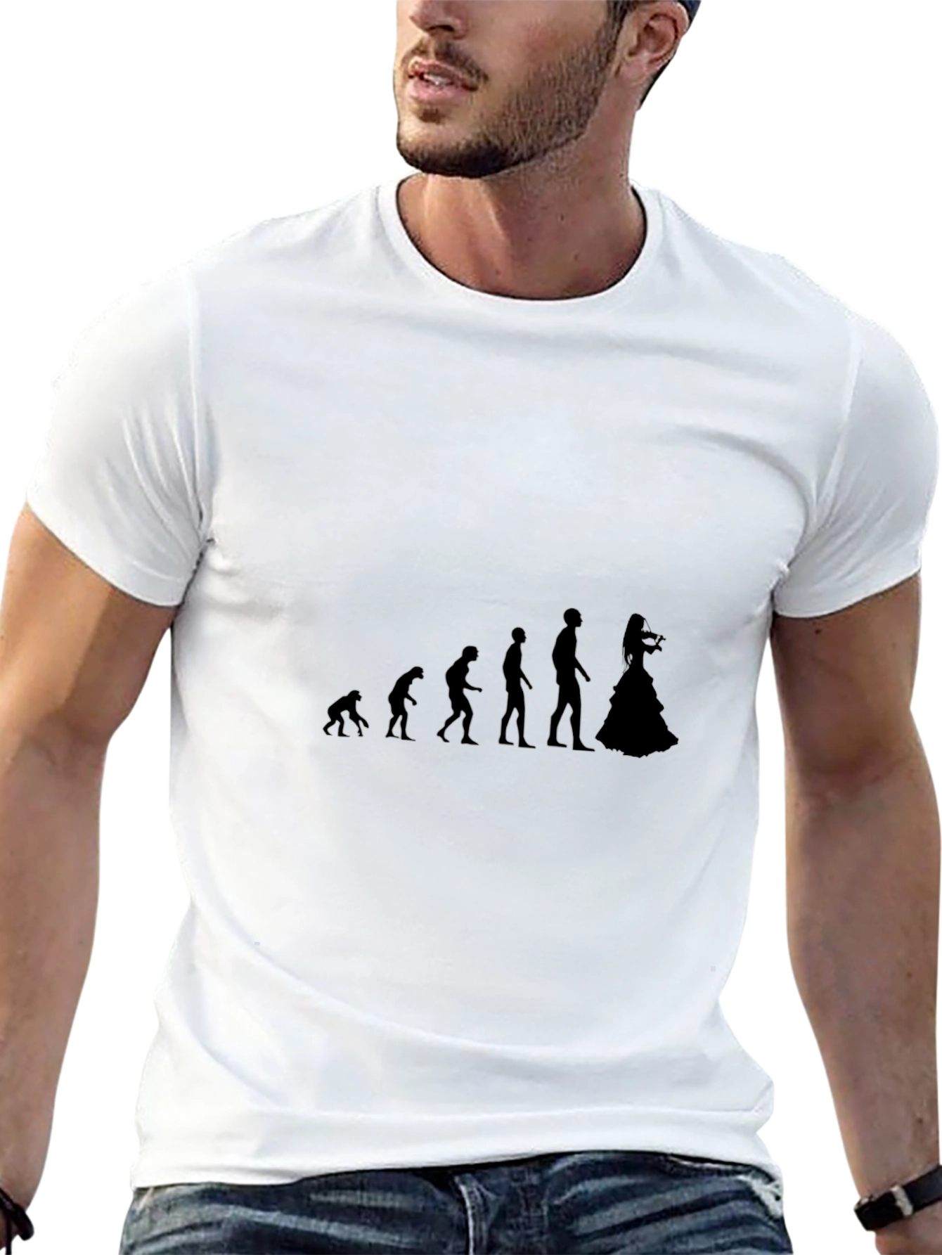Evolution to Bride T-Shirt - Black