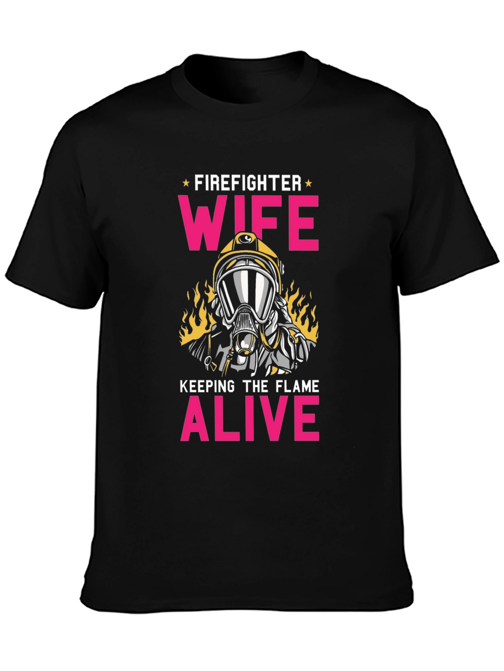 Firefighter Wife Graphic Tee - Keep the Flame Alive