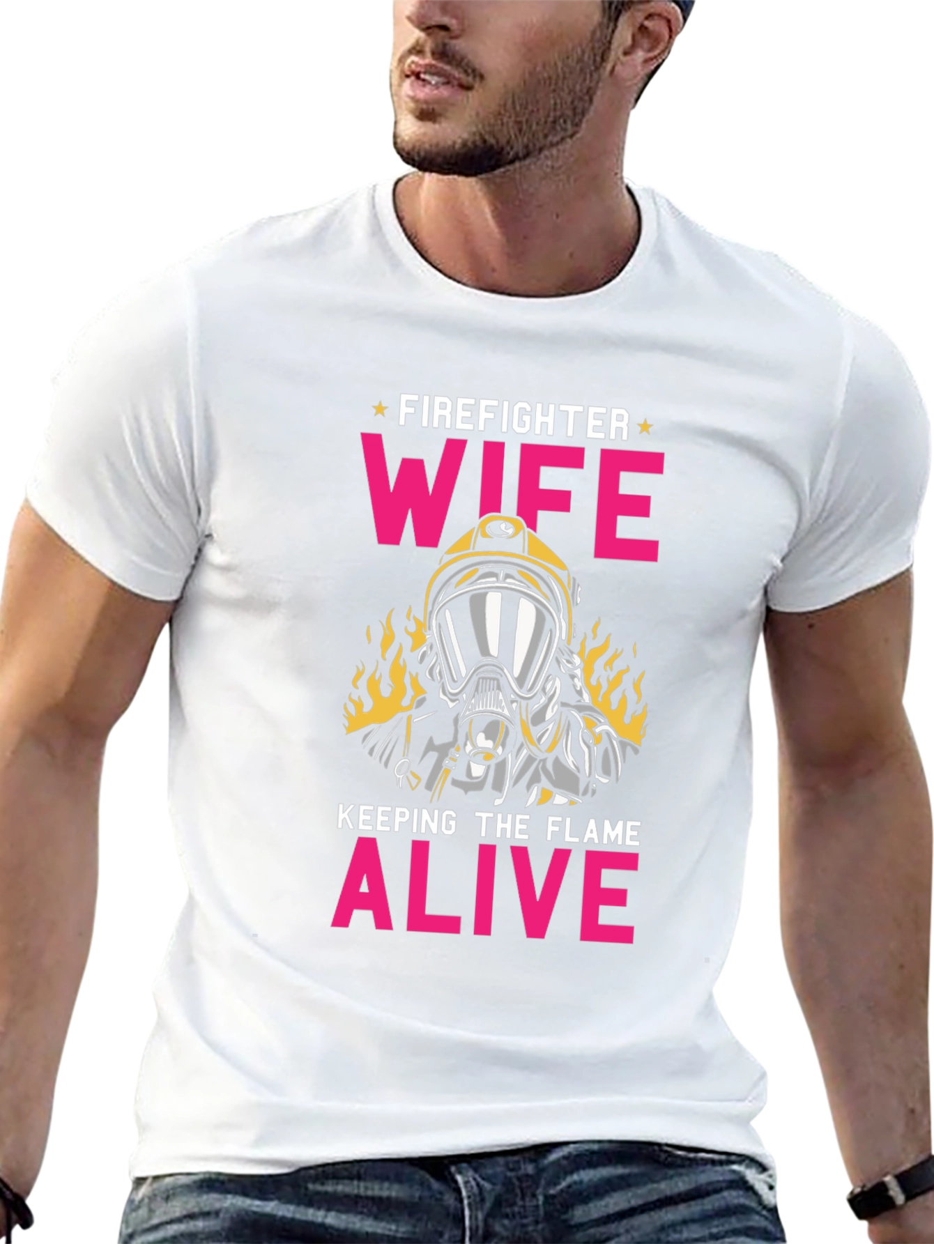 Firefighter Wife Graphic Tee - Keep the Flame Alive