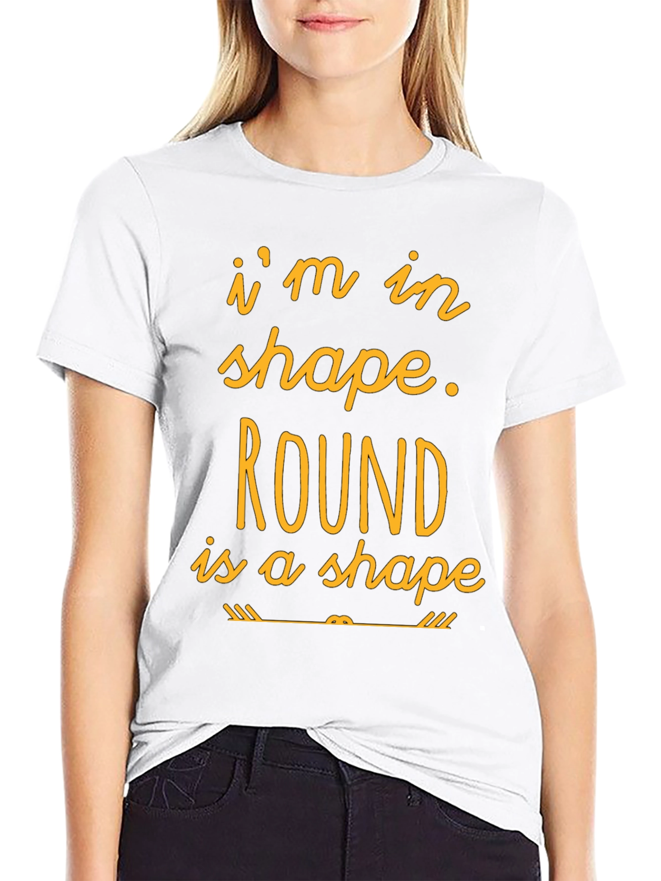 Funny Round is a Shape Graphic T-Shirt
