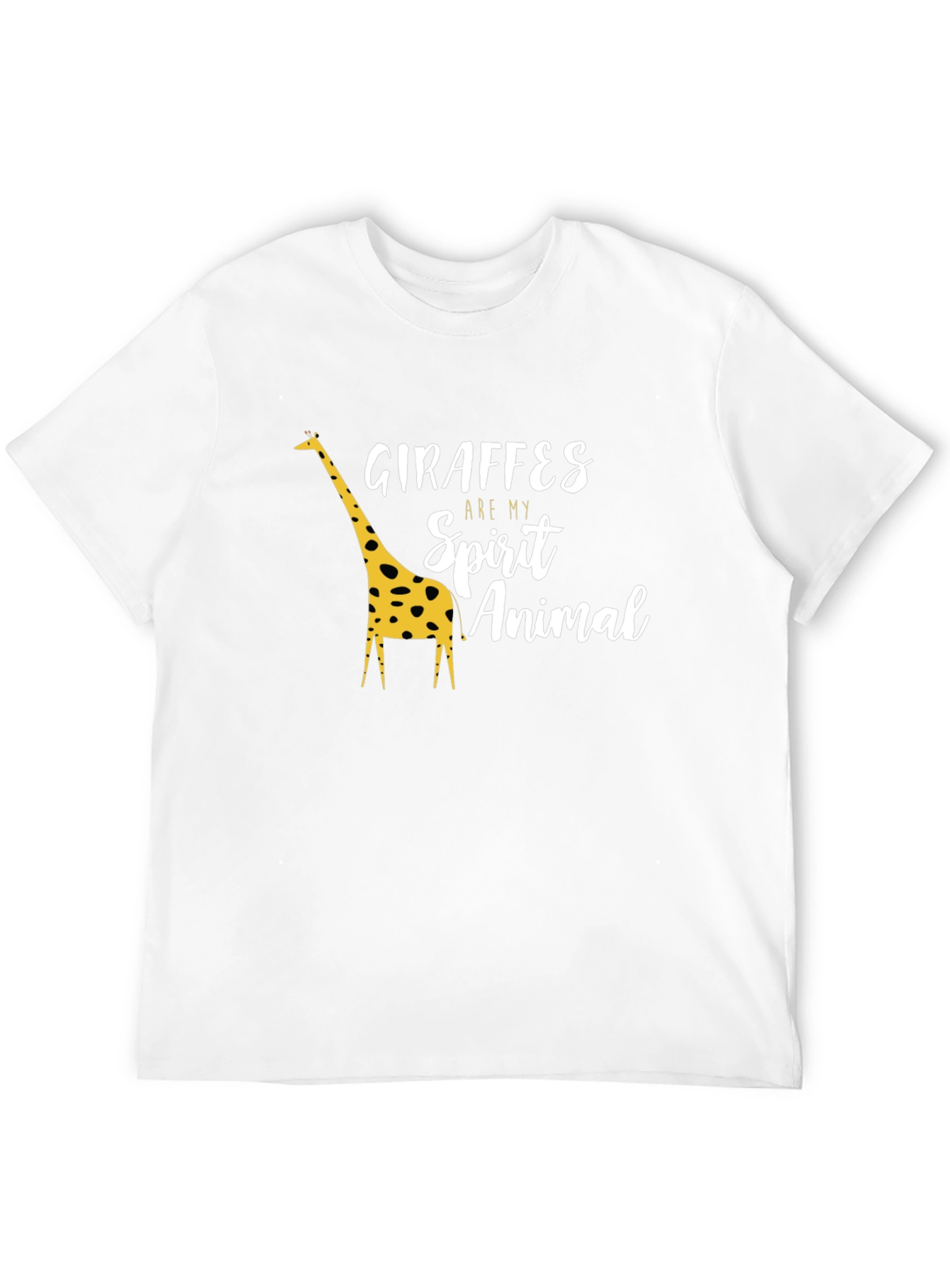 Giraffe Spirit Animal Graphic Tee - Black