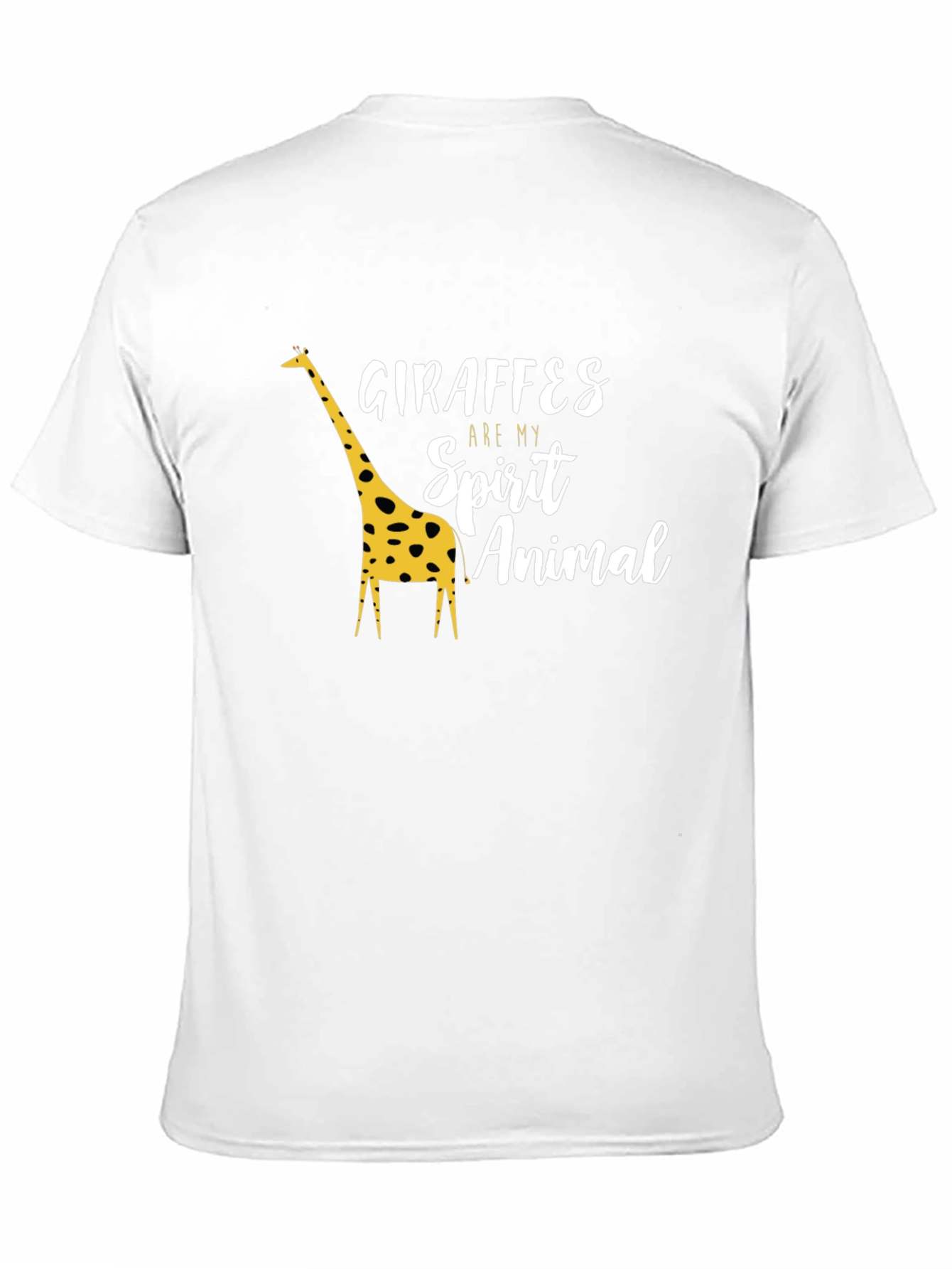 Giraffe Spirit Animal Graphic Tee - Black
