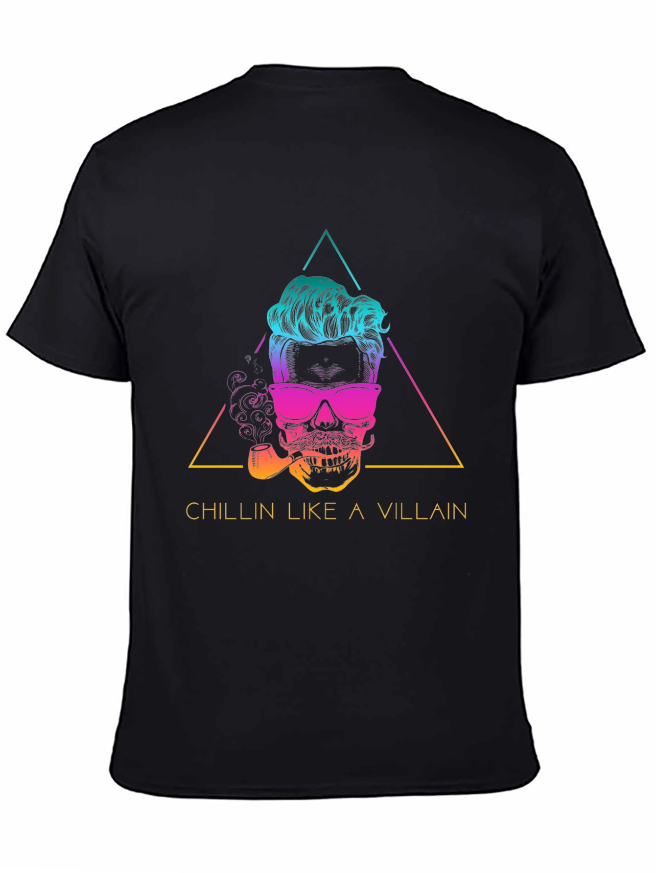 Chillin Like a Villain T-Shirt: Skull Graphic Tee
