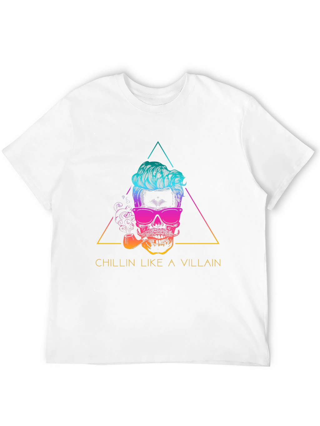 Chillin Like a Villain T-Shirt: Skull Graphic Tee