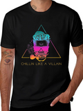 Chillin Like a Villain T-Shirt: Skull Graphic Tee