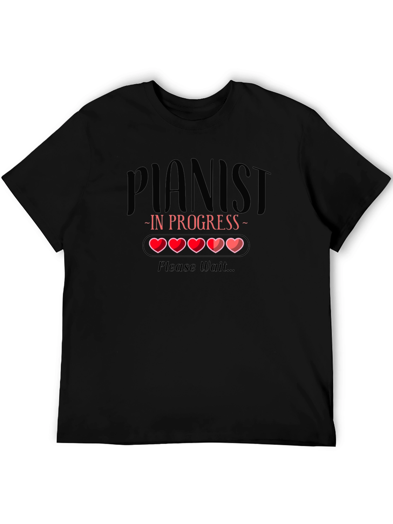 Pianist In Progress T-Shirt - Funny Musician Tee